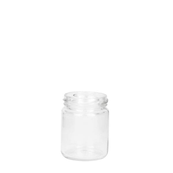 Gjr100 Glass Jar Round Twist 100Ml Clear