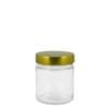 Gpr380 Glass Round Ergo Jar Gold Cap 380Ml