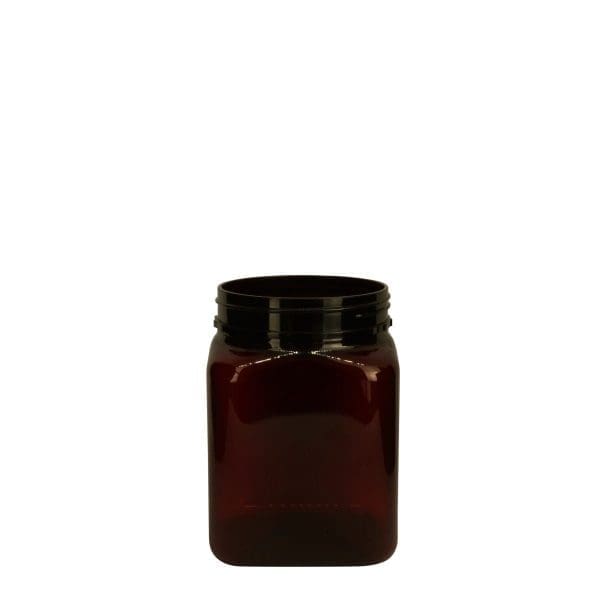 Vzs0750 023 Pet Jar Square Amber 750Ml 83Te