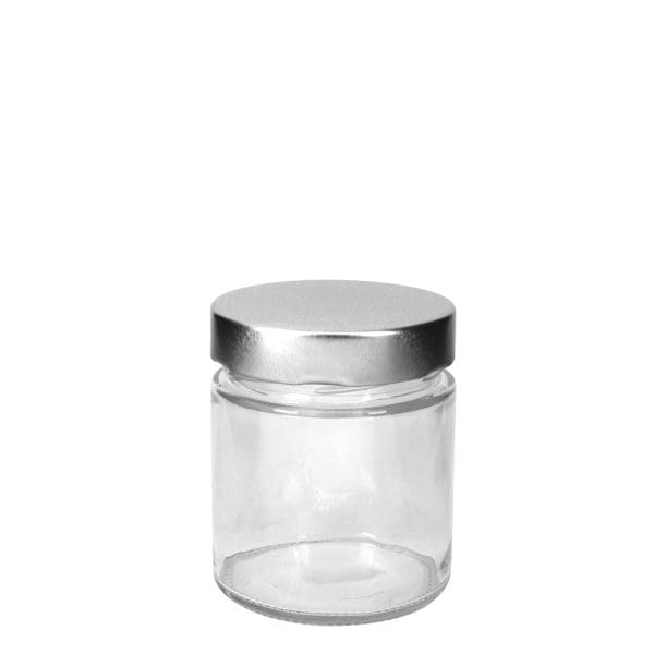 A040300300 Round Ergo Jar 380Ml Silver