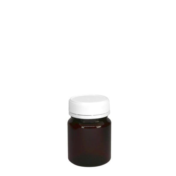 A060200219 round pet jar amber 100ml 1