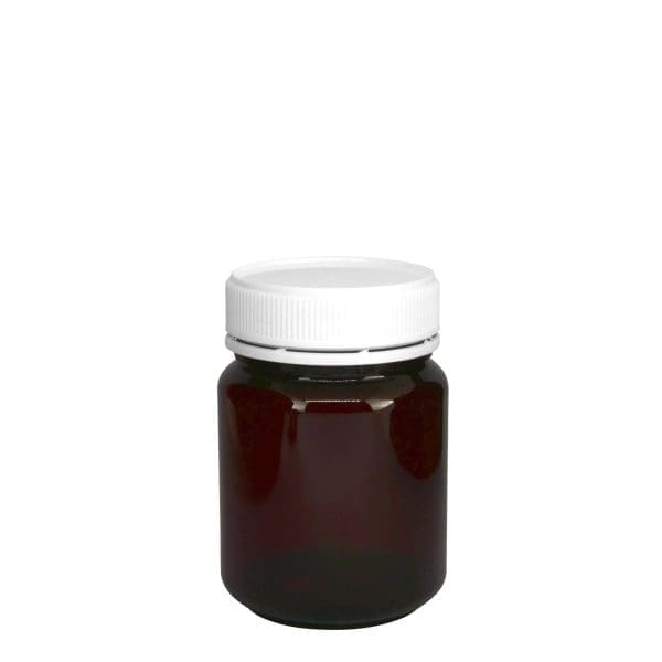 A060200319 Round Pet Jar Amber 270Ml 1