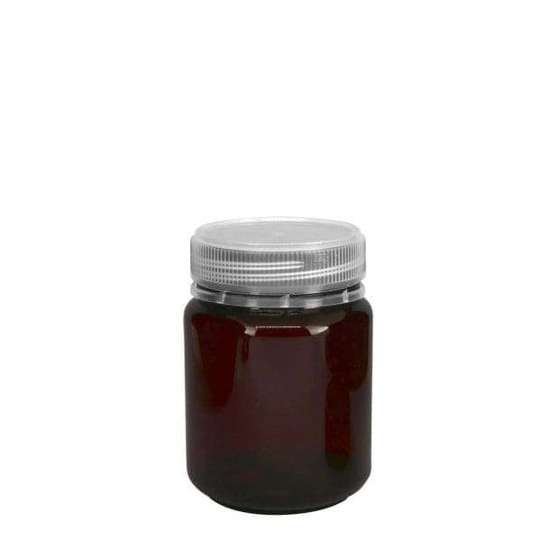 A060200319 Round Pet Jar Amber 270Ml 3