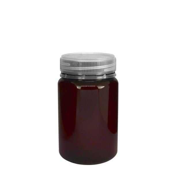 A060200519 Round Pet Jar Amber 400Ml 3