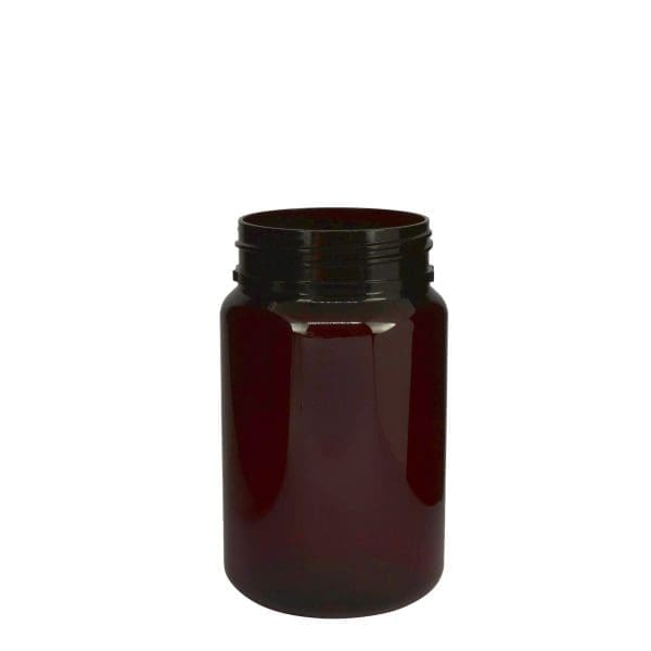 A060200519 Round Pet Jar Amber 400Ml