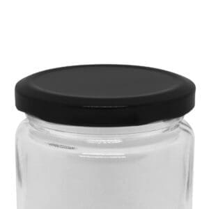 Glass Jar Cap Black 1