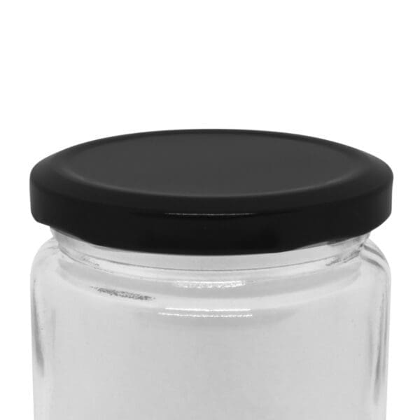 Glass Jar Cap Black 1