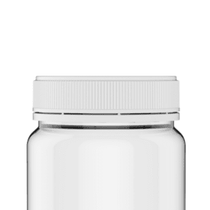 White Cap Clear Jar