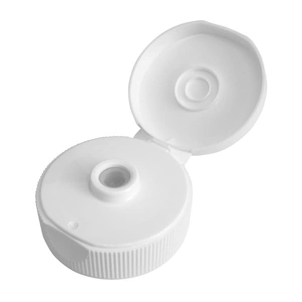 A010301101 Flip Top Cap 53Mm With Valve White 1