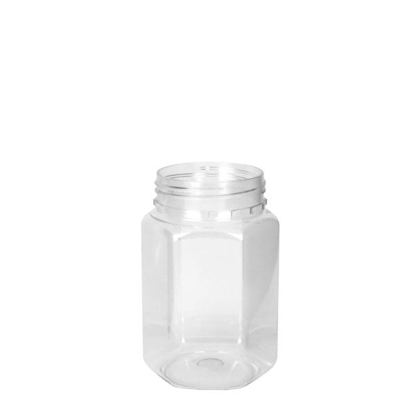 Hexagonal Pet Jar 400Ml/500Gm *